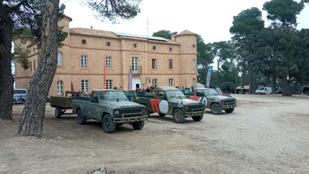 Vista del castillo de La Fenasosa Bike Park en Alicante.