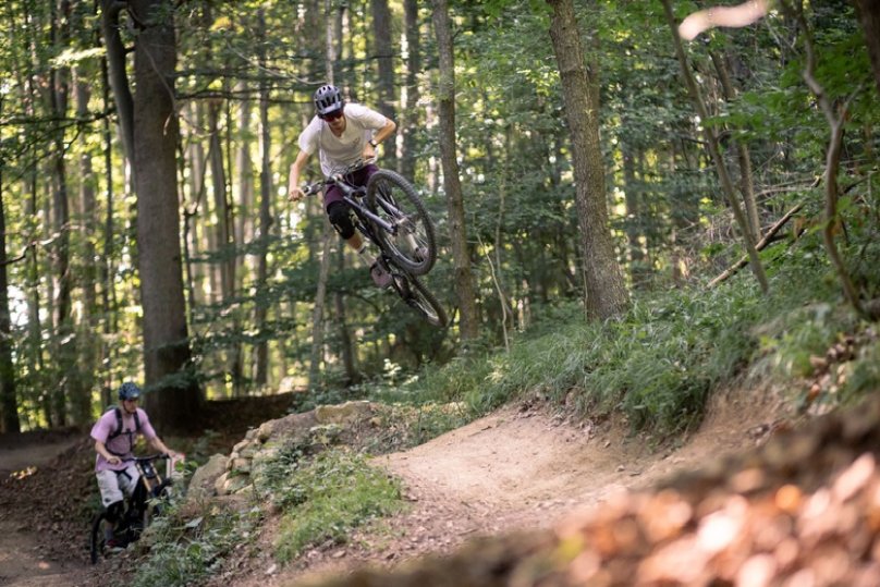 Vista del Bikepark Hohe Wand Wiese. Uno de los Bikeparks más cercano a Viena.